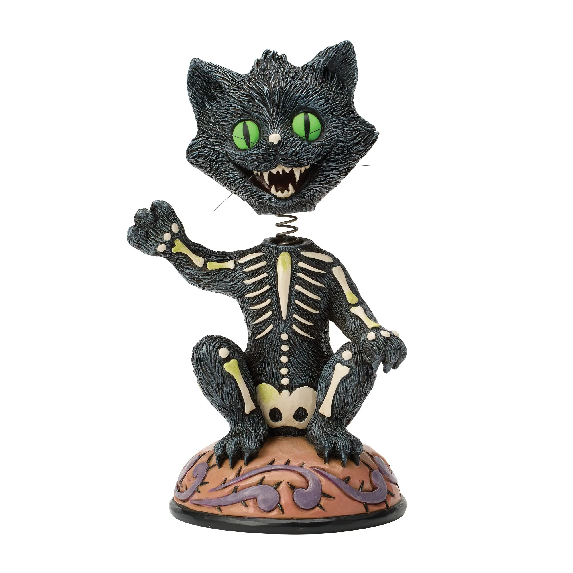 Bobble Head Black Cat Figurine
