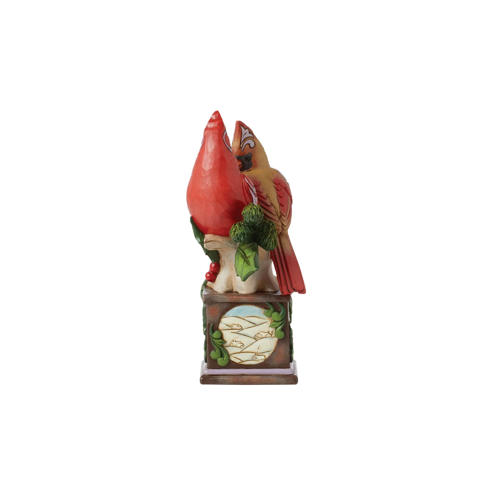 Cardinal Pair on Pedestal Fig - Image 3