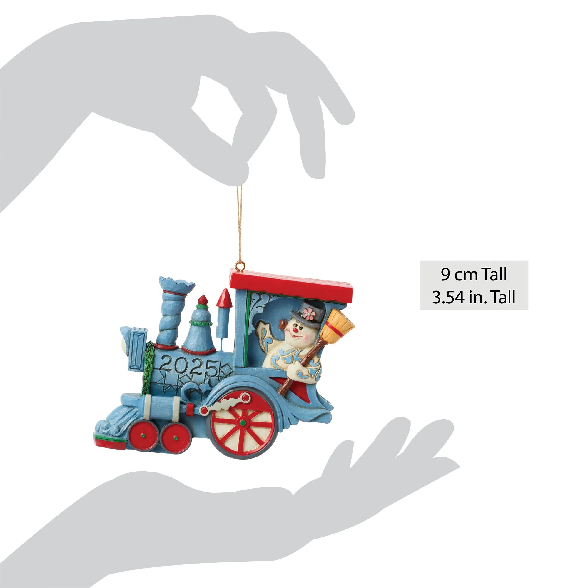 Dated 2025 Frosty in Train Orn - Image 4