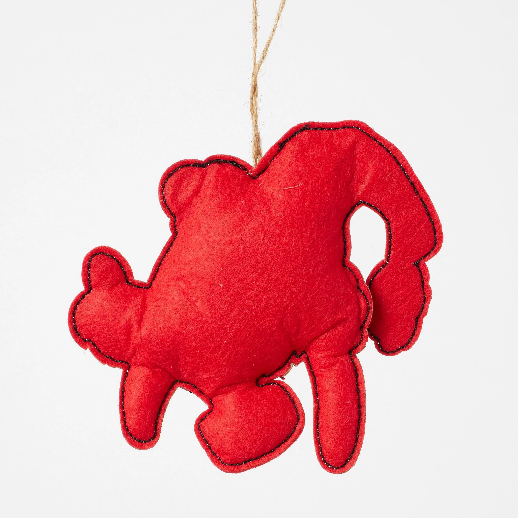 Felt Max in Santa Hat Ornament - Image 3