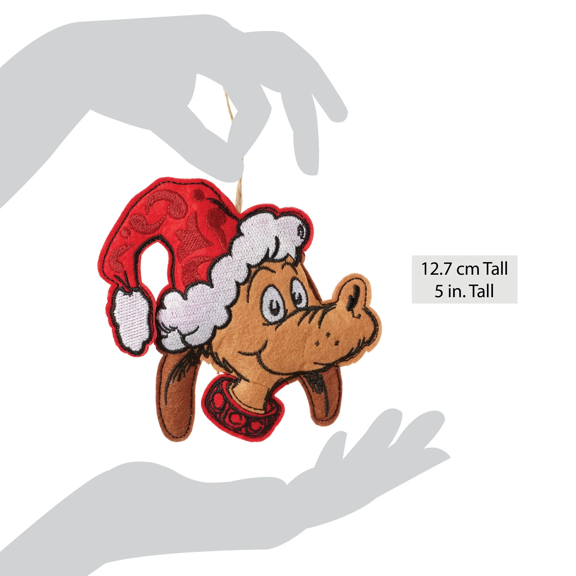 Felt Max in Santa Hat Ornament - Image 4