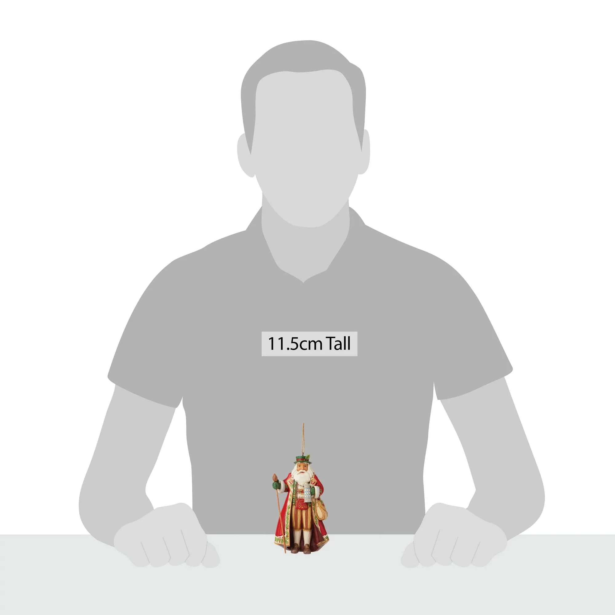 German Santa Ornament - Image 3