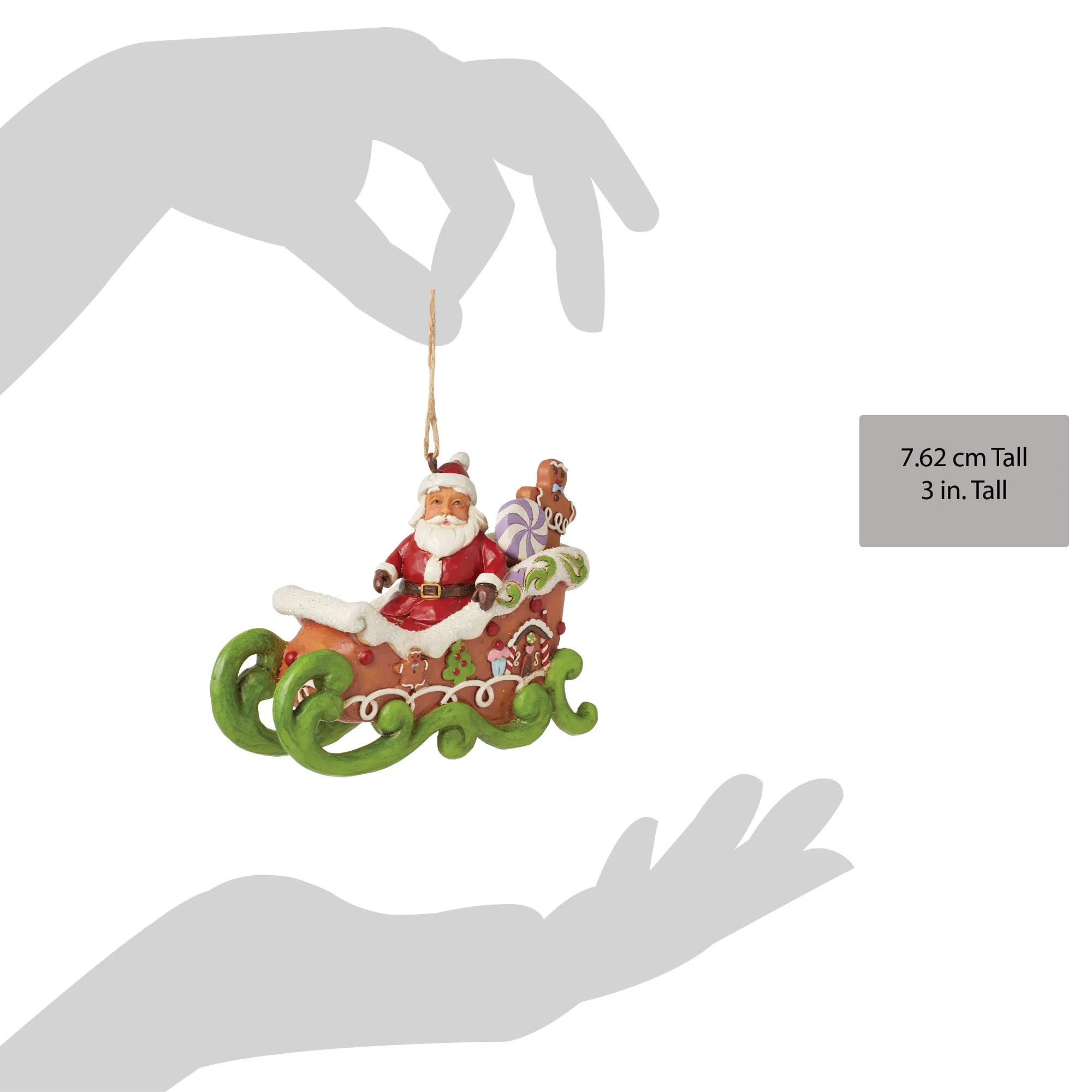 Gingerbread Chrstms Sleigh Orn - Image 4
