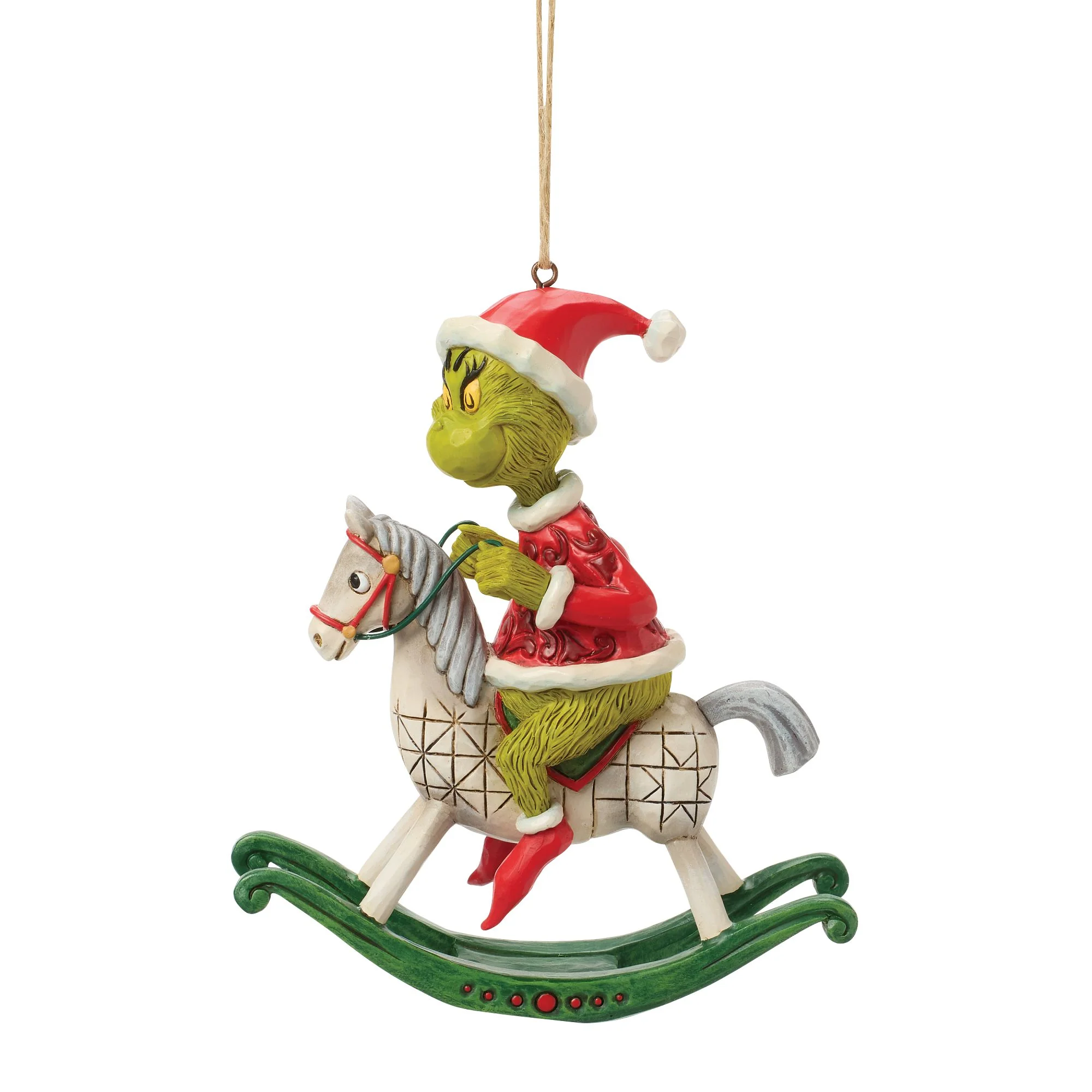 Grinch on Rocking Horse Orn - Image 3