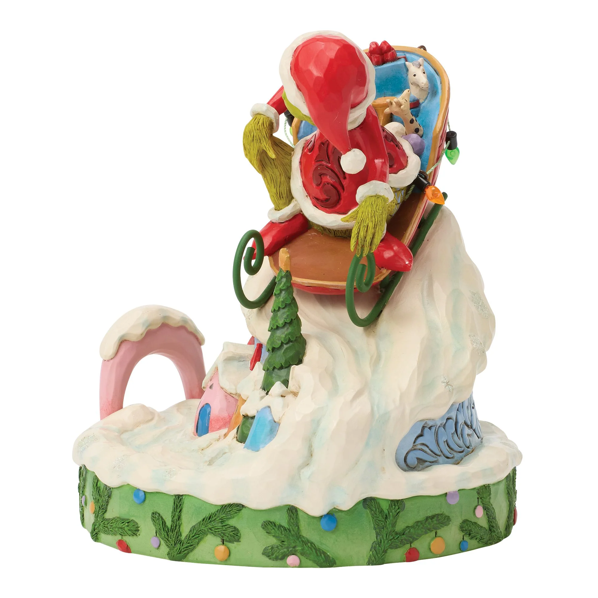 Grinch on Small Sled Figurine - Image 3