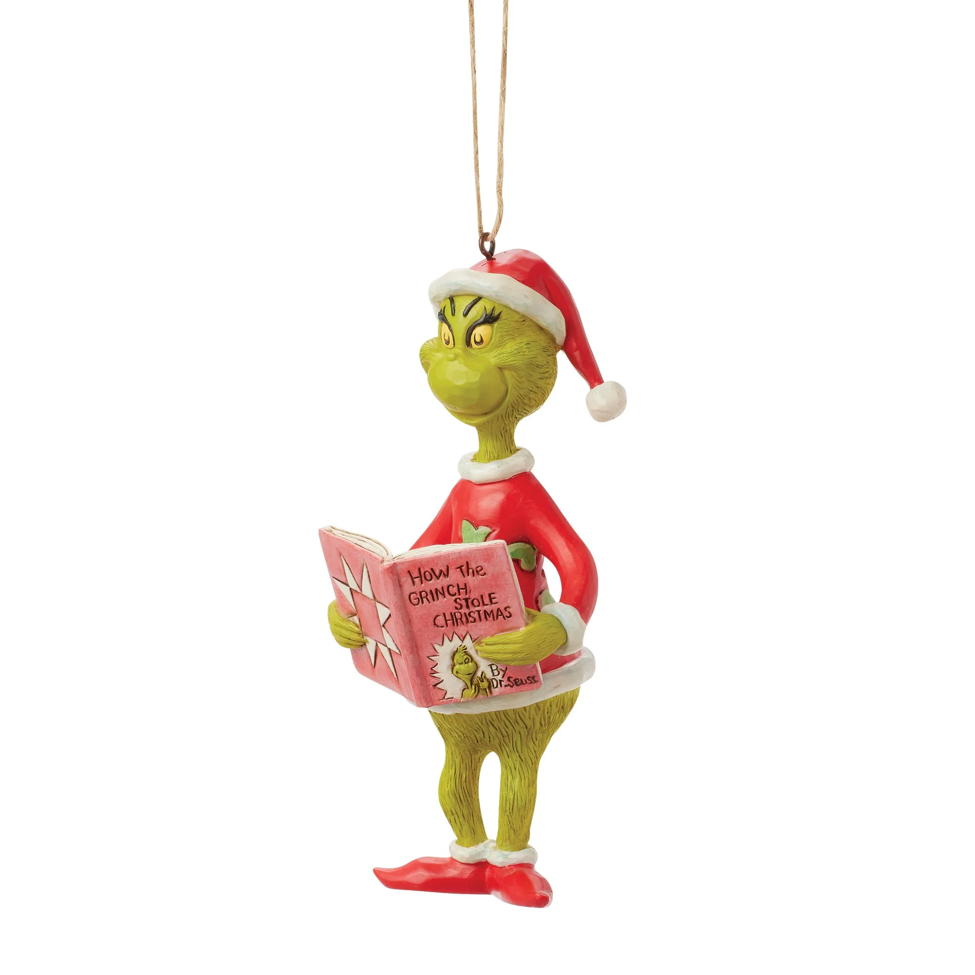 Grinch with Book Ornament - Image 3