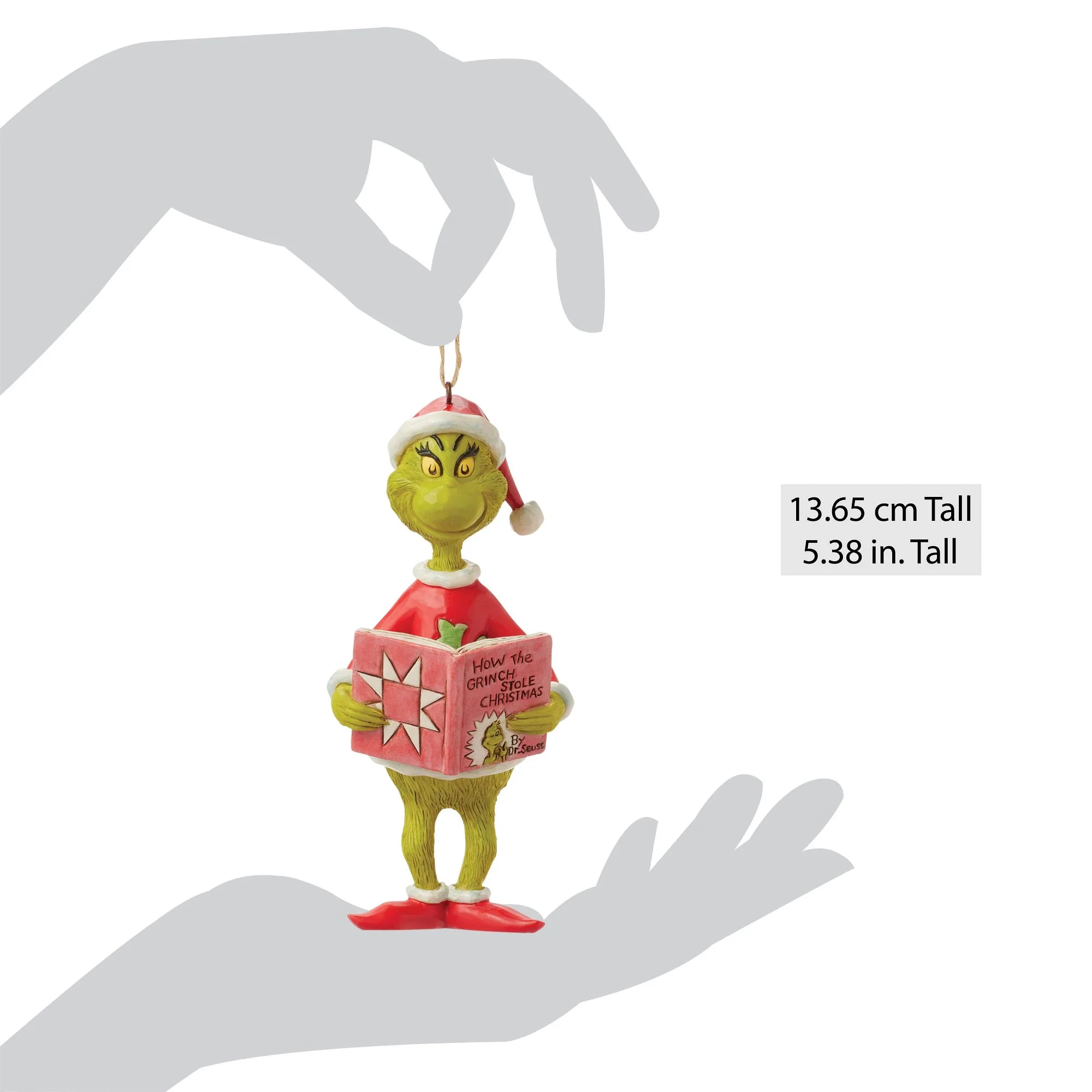 Grinch with Book Ornament - Image 4