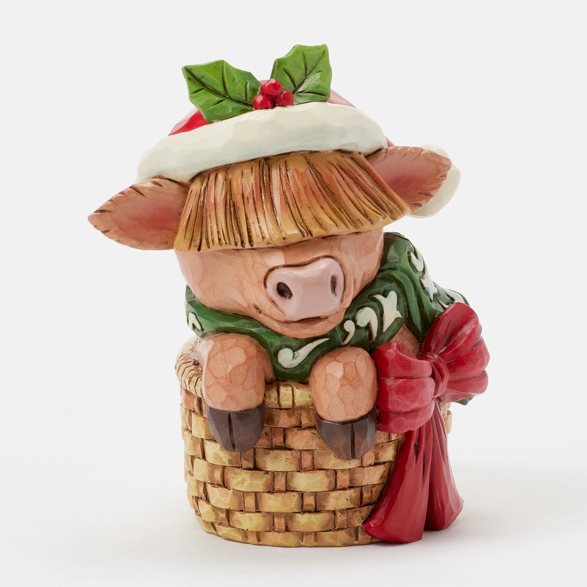 Highland Cow in Basket Mini - Image 6