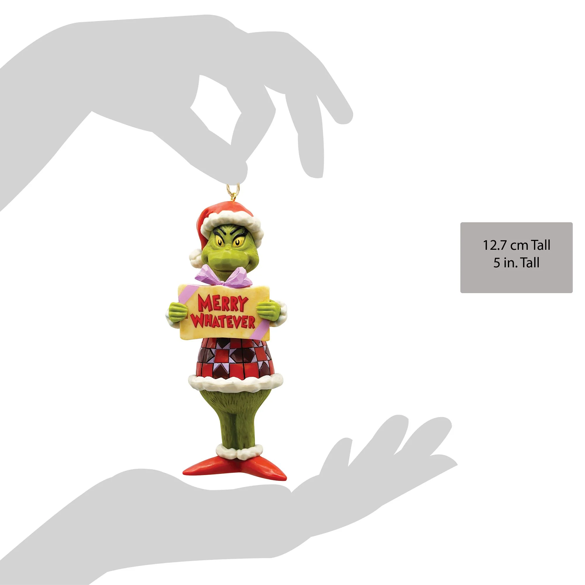 Merry Whatever Grinch PVC Orn - Image 5