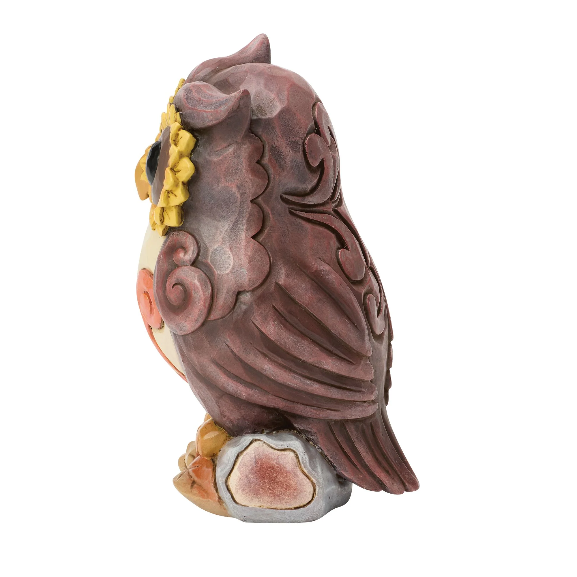 Owl on Log Mini Figurine - Image 2