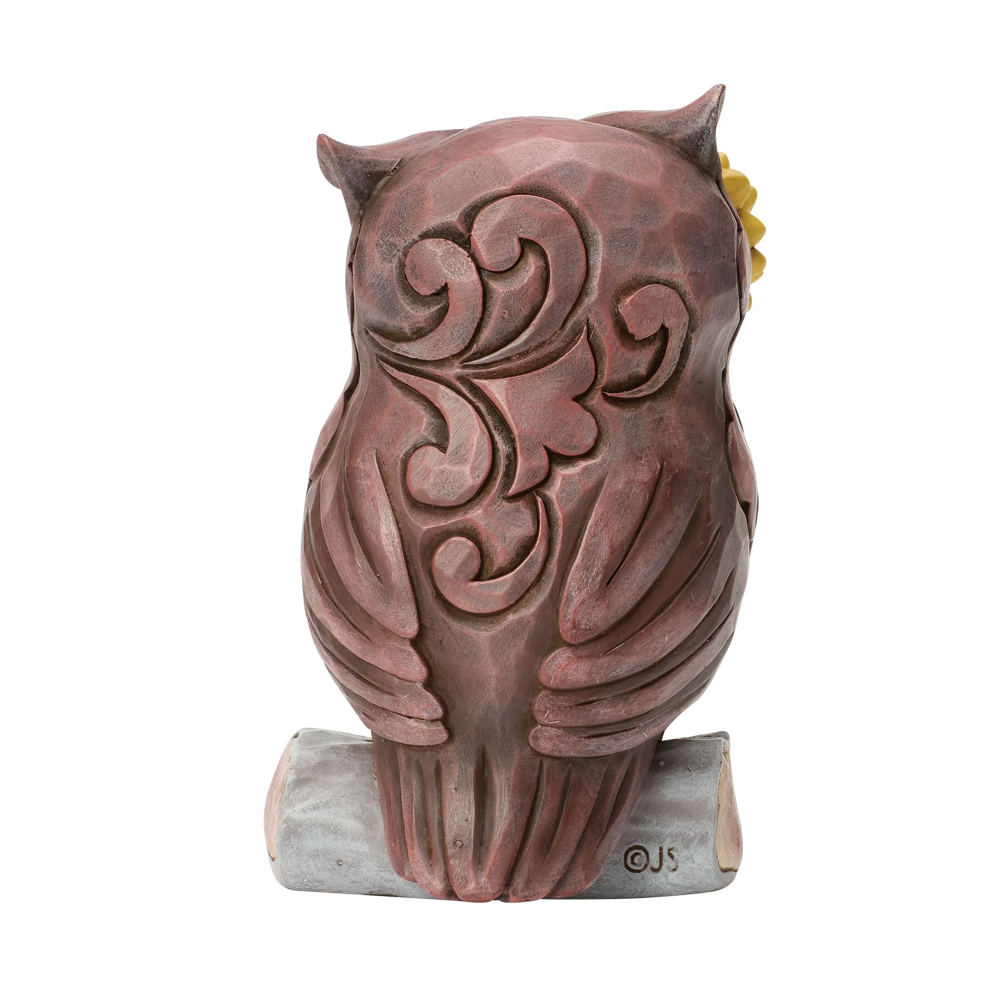 Owl on Log Mini Figurine - Image 3