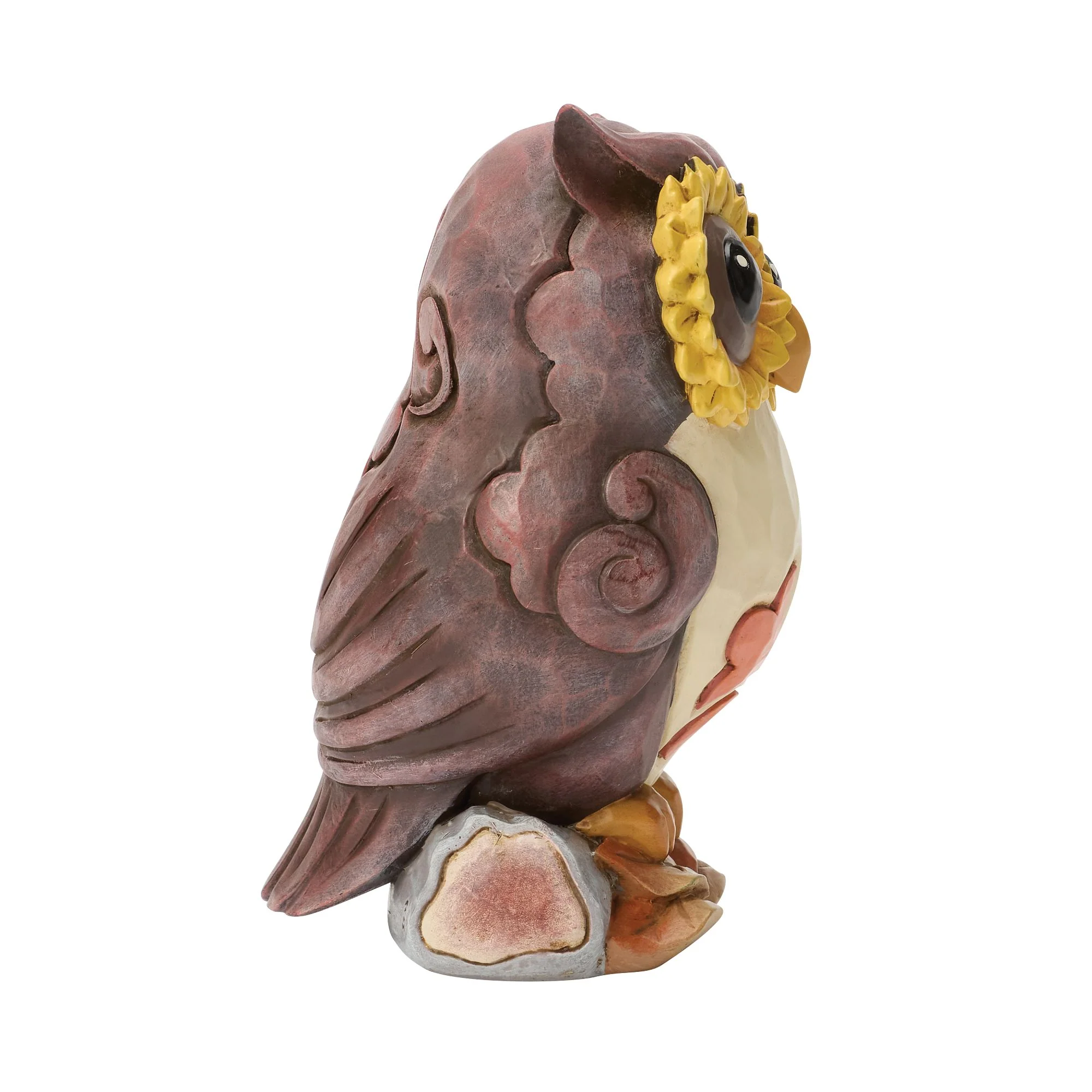 Owl on Log Mini Figurine - Image 4