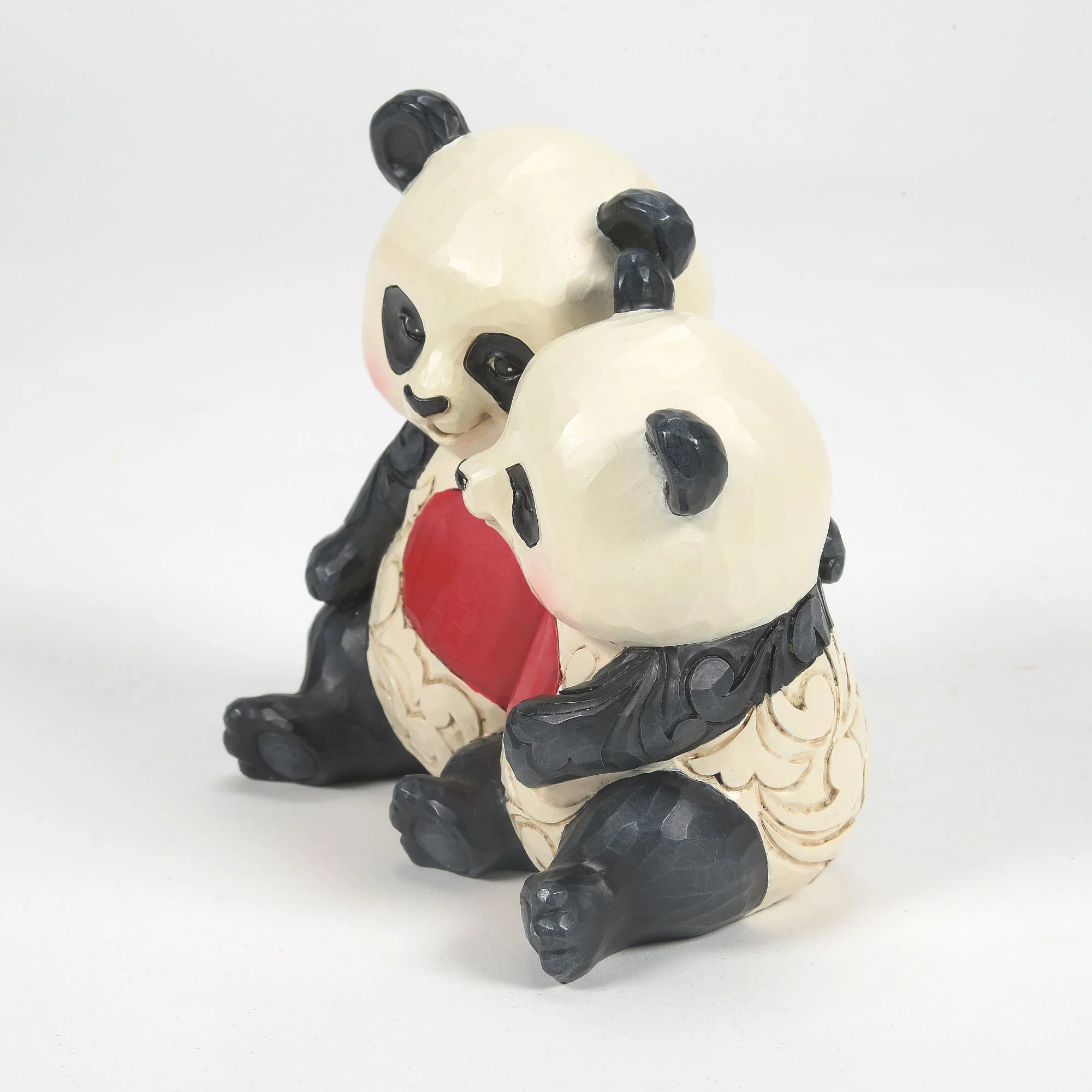Panda Couple With Heart Fig - Image 4