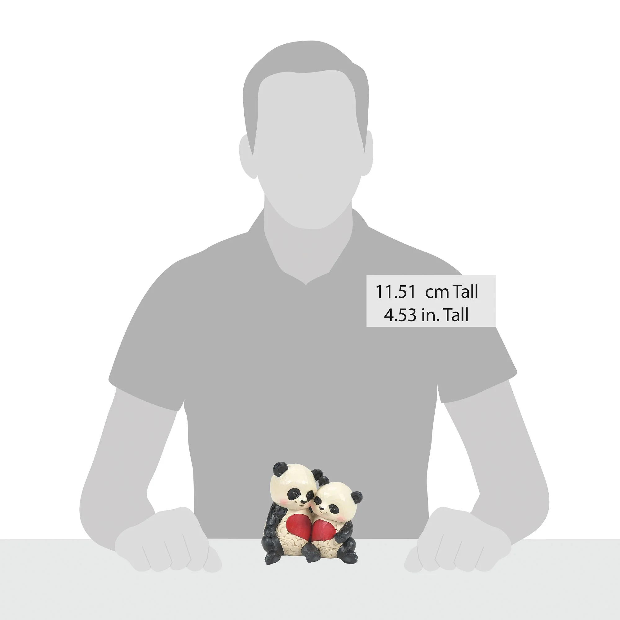 Panda Couple With Heart Fig - Image 5