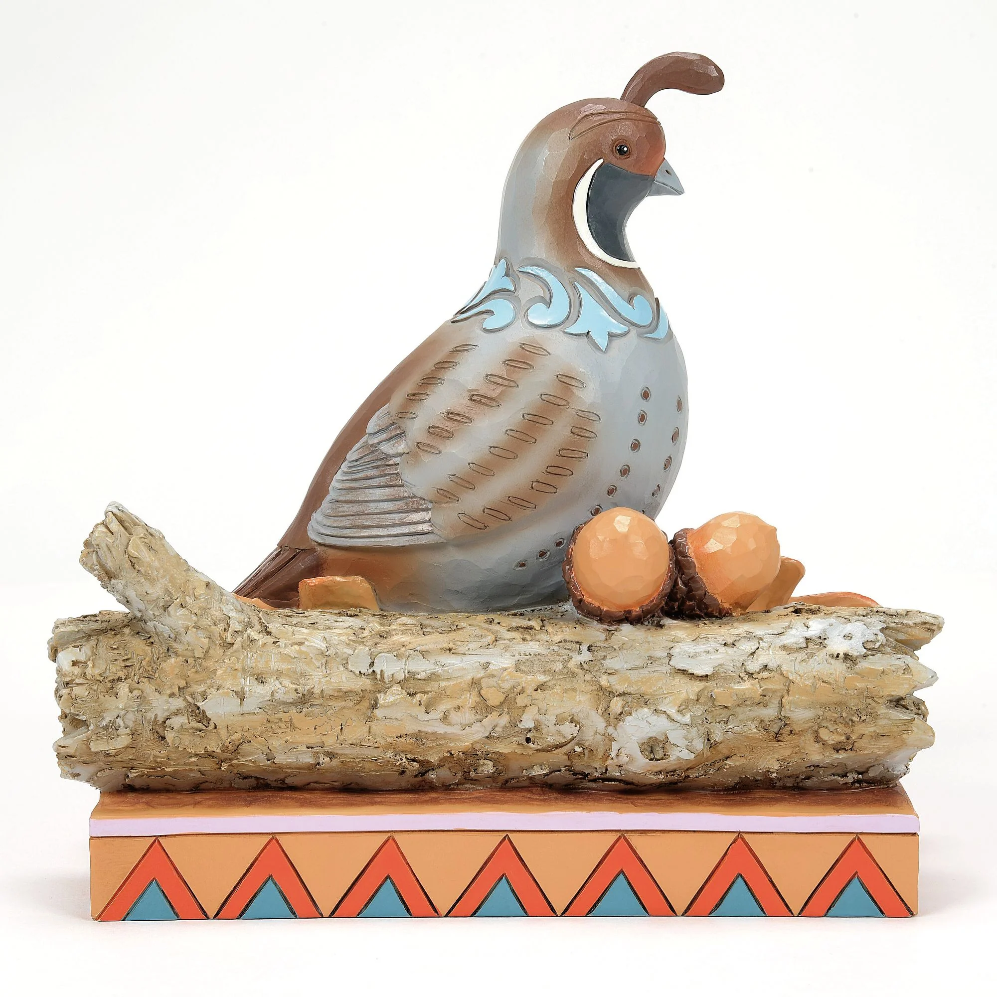 Quail Sitting on Leaves Fig - Image 3