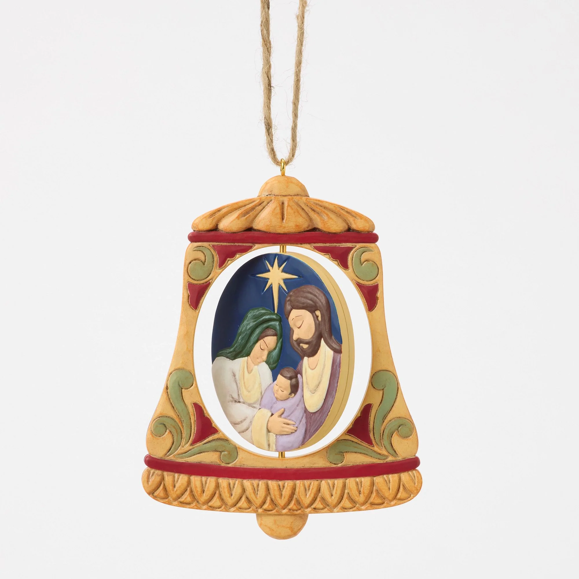 Rotating Holy Family Bell Orn - Image 2