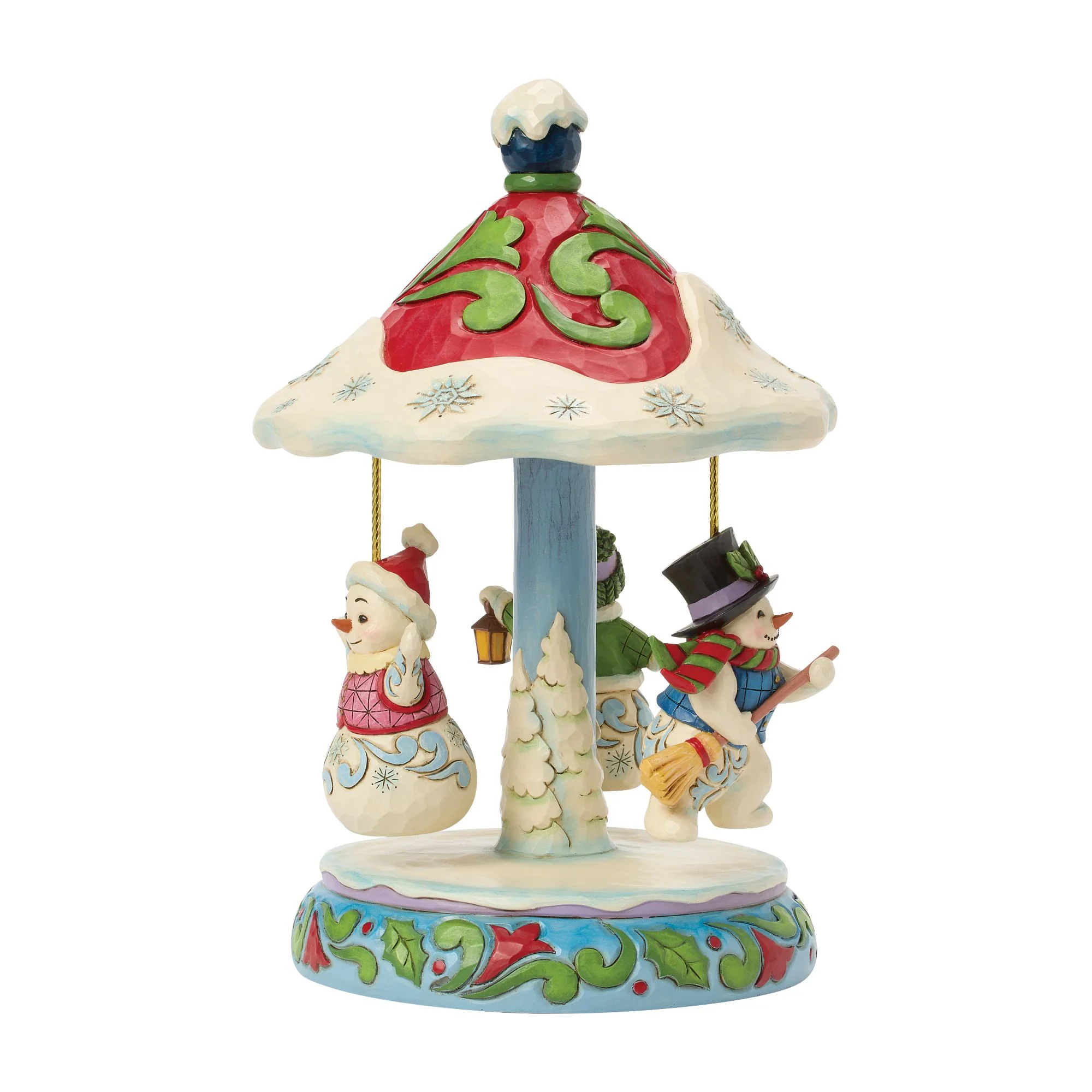Rotating Snowman Carousel Fig - Image 2