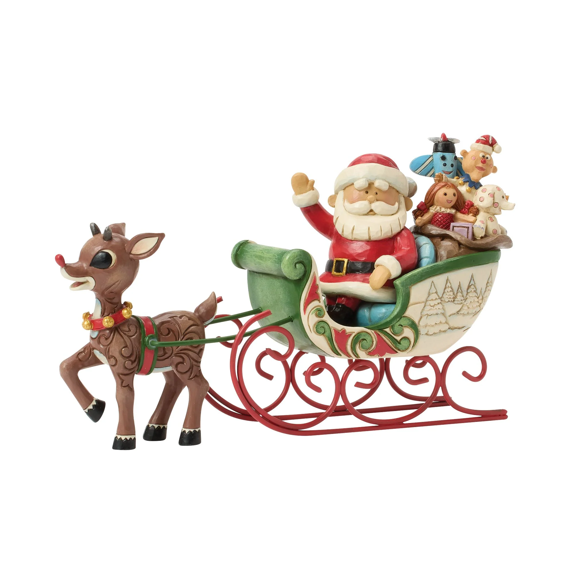 Rudolph Pulling Santa in Sled - Image 2