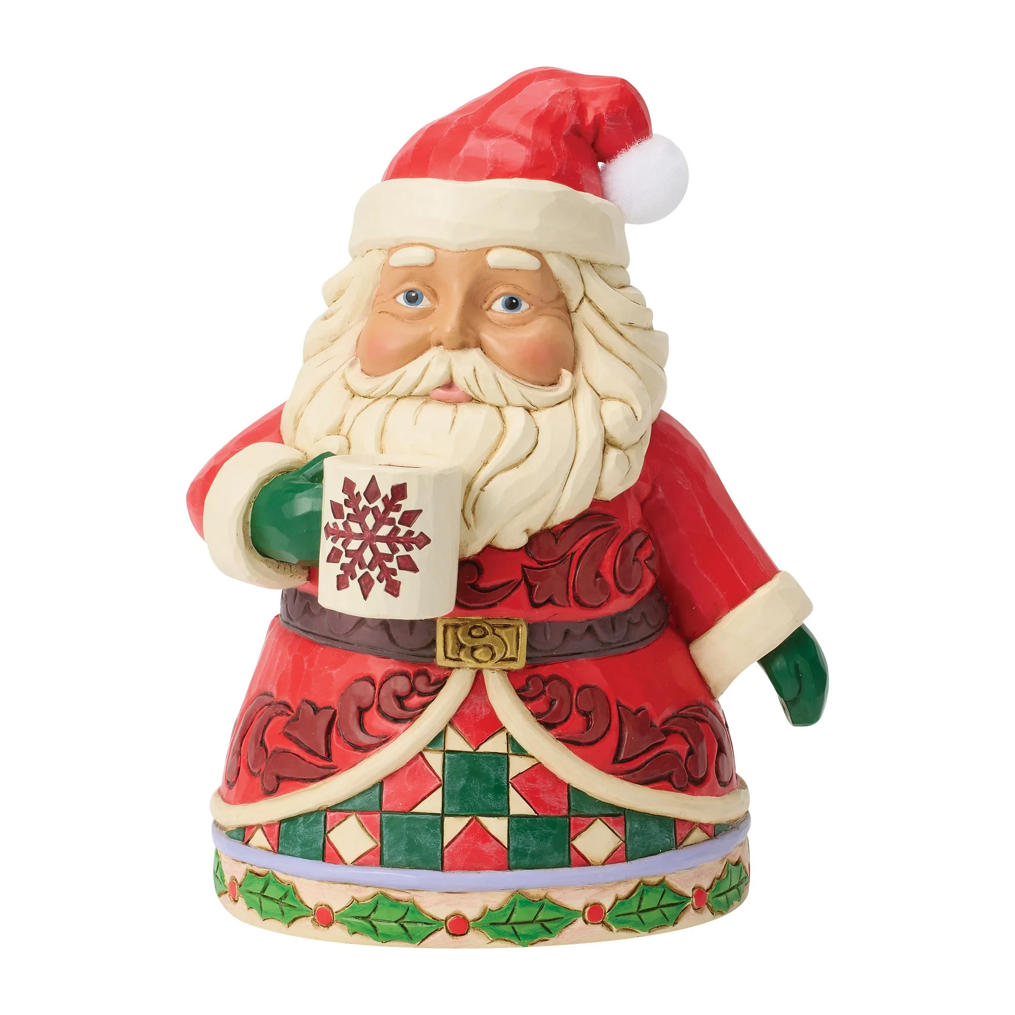 Santa Drinking Hot Cocoa Fig - Image 2