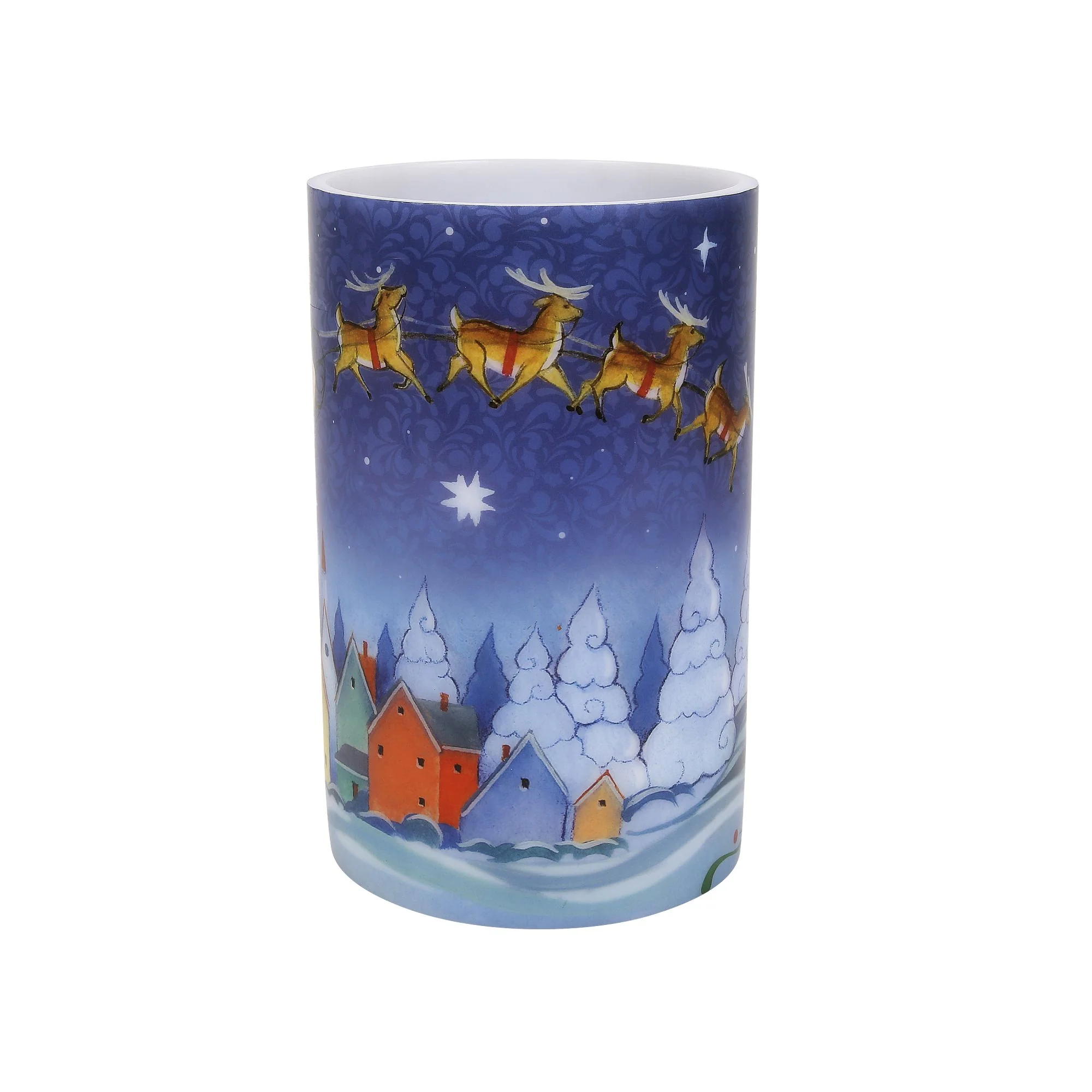 Santa in Sleigh Candle Sleeve - Image 2