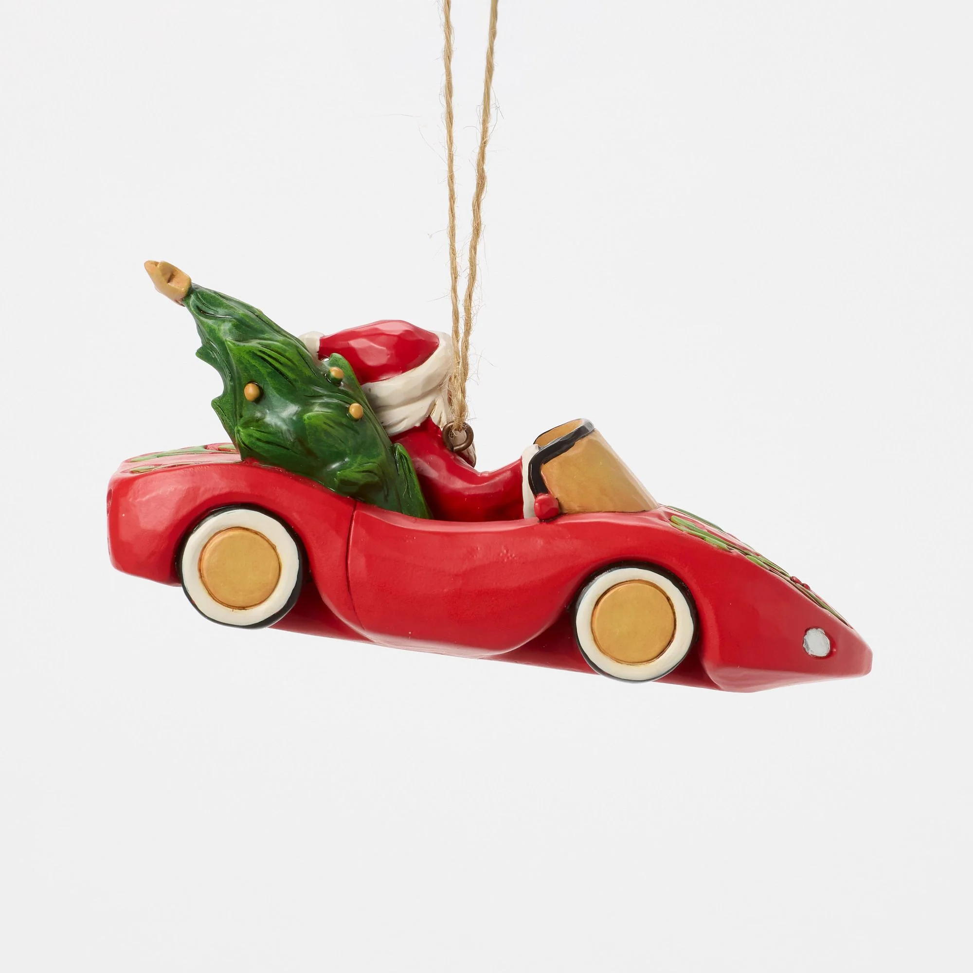 Santa in Sports Car Ornament - Image 5