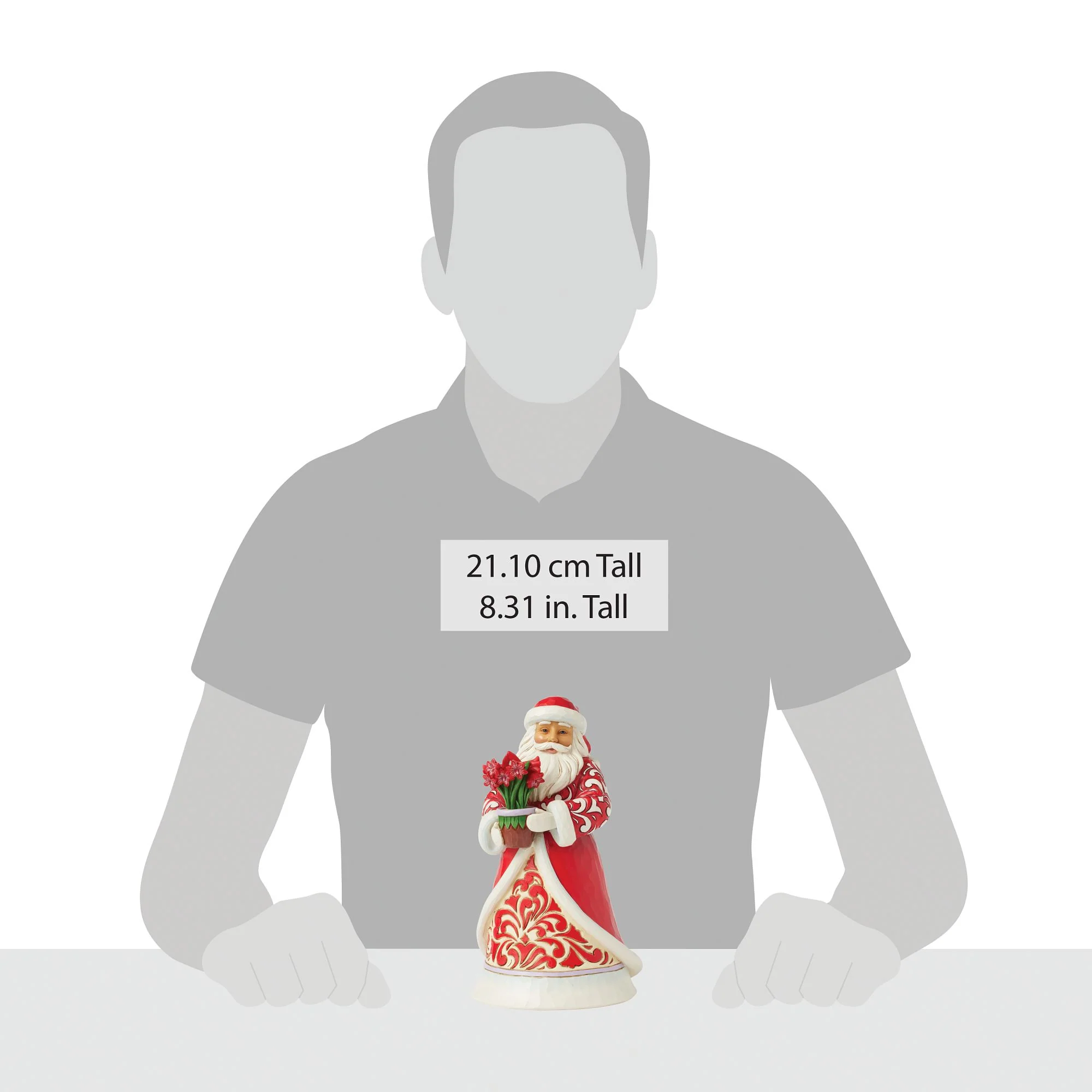 Santa with Blooming Amaryllis - Image 4
