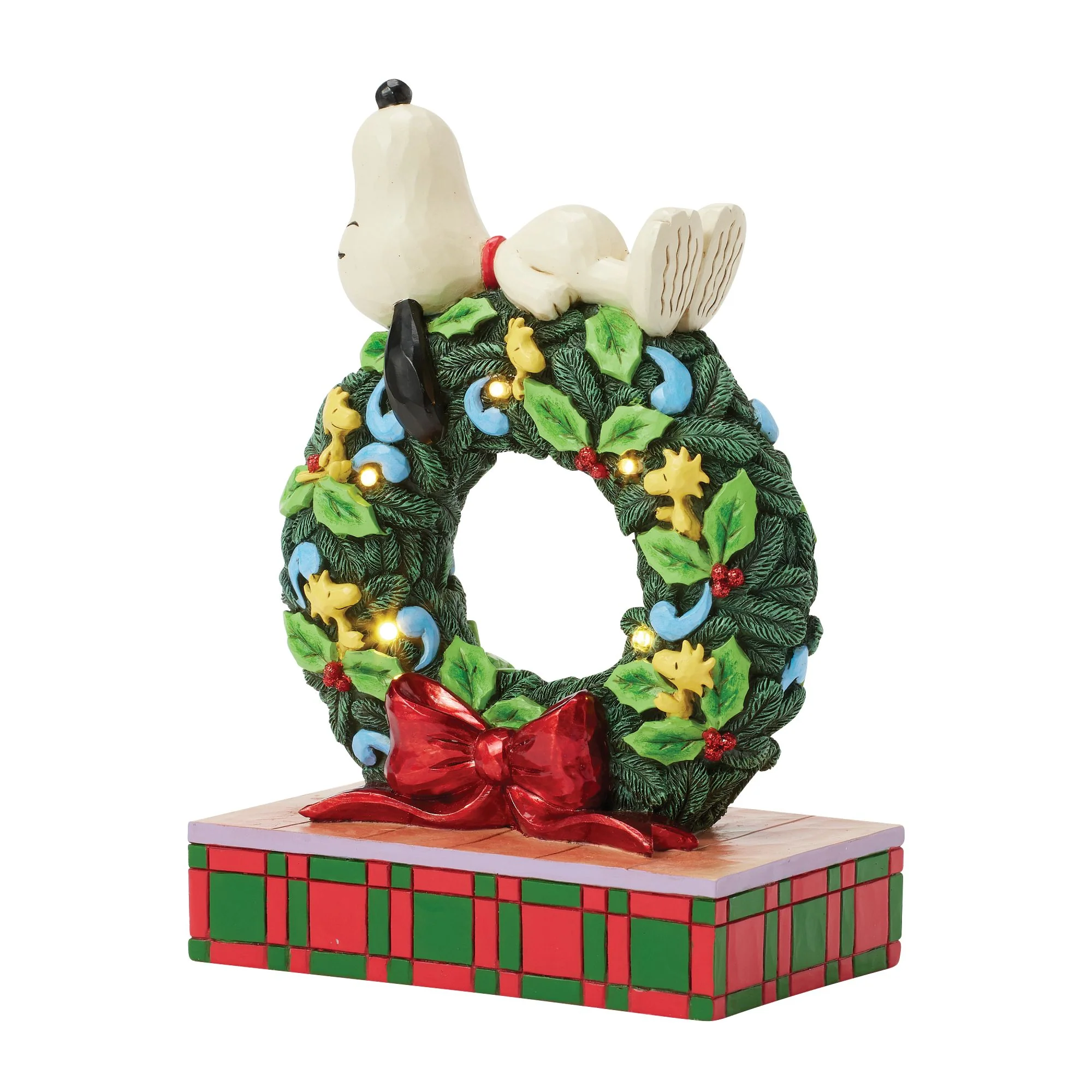 Snoopy Sleeping on LED Wreath - Image 6