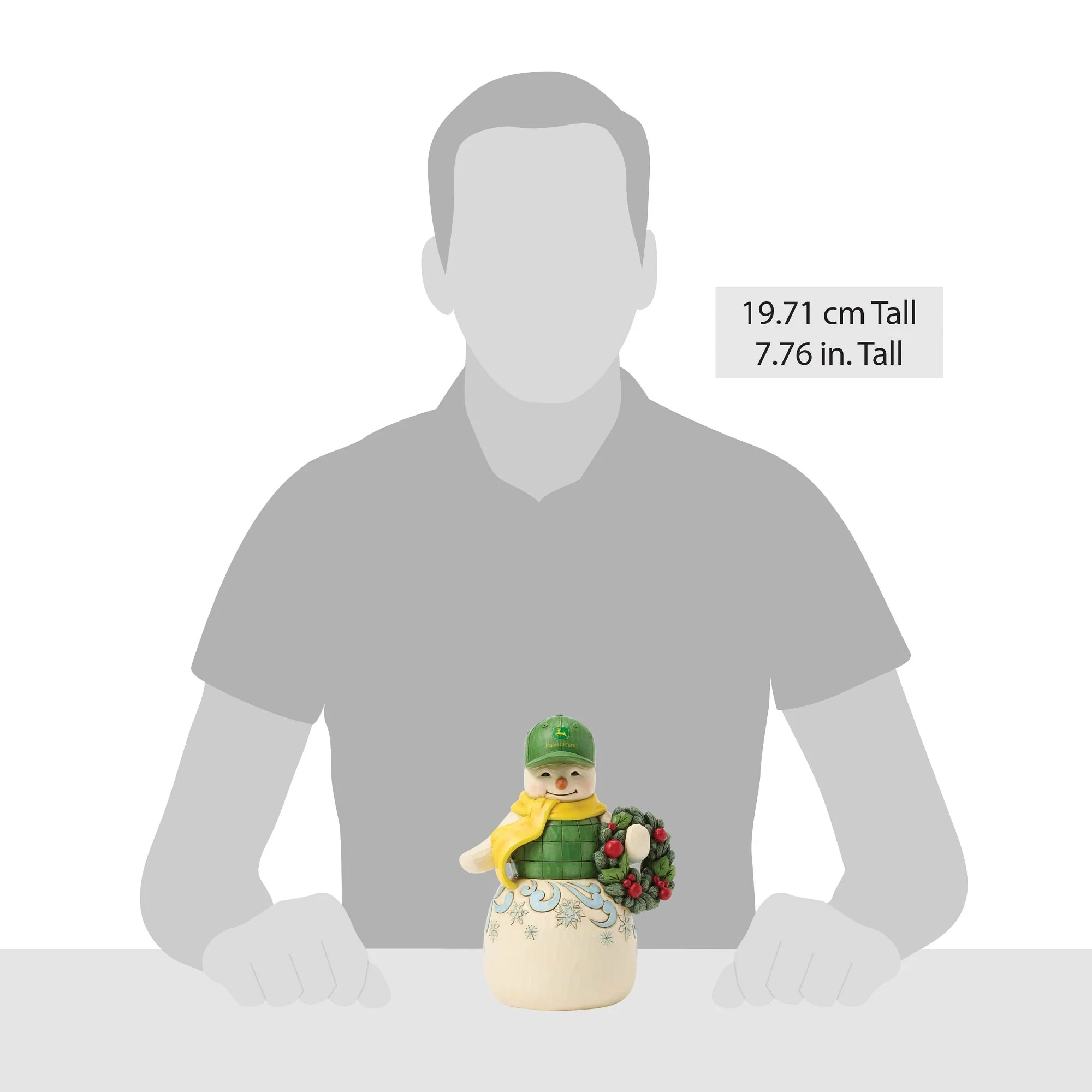 Snowman in John Deere Hat - Image 4