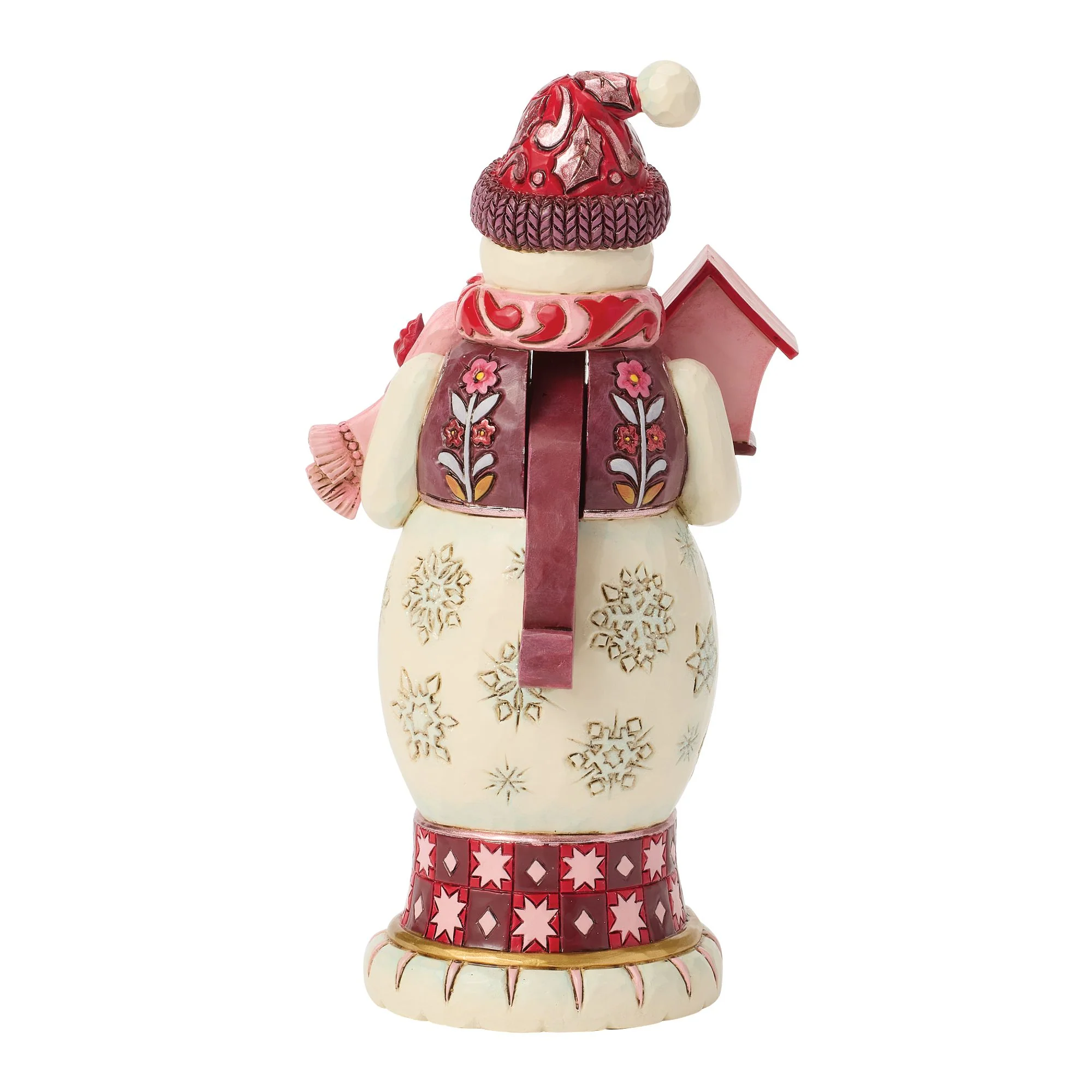 Snowman Nutcracker Red & Pink - Image 4