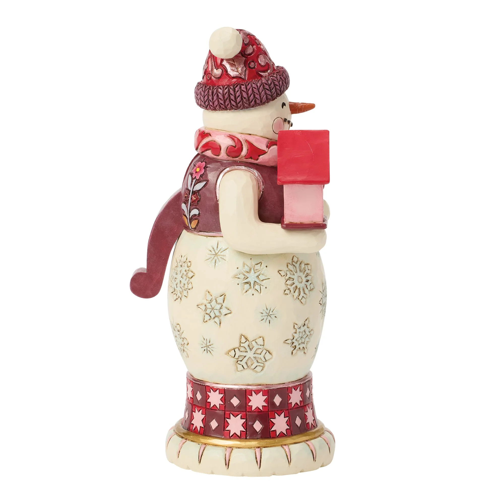 Snowman Nutcracker Red & Pink - Image 5