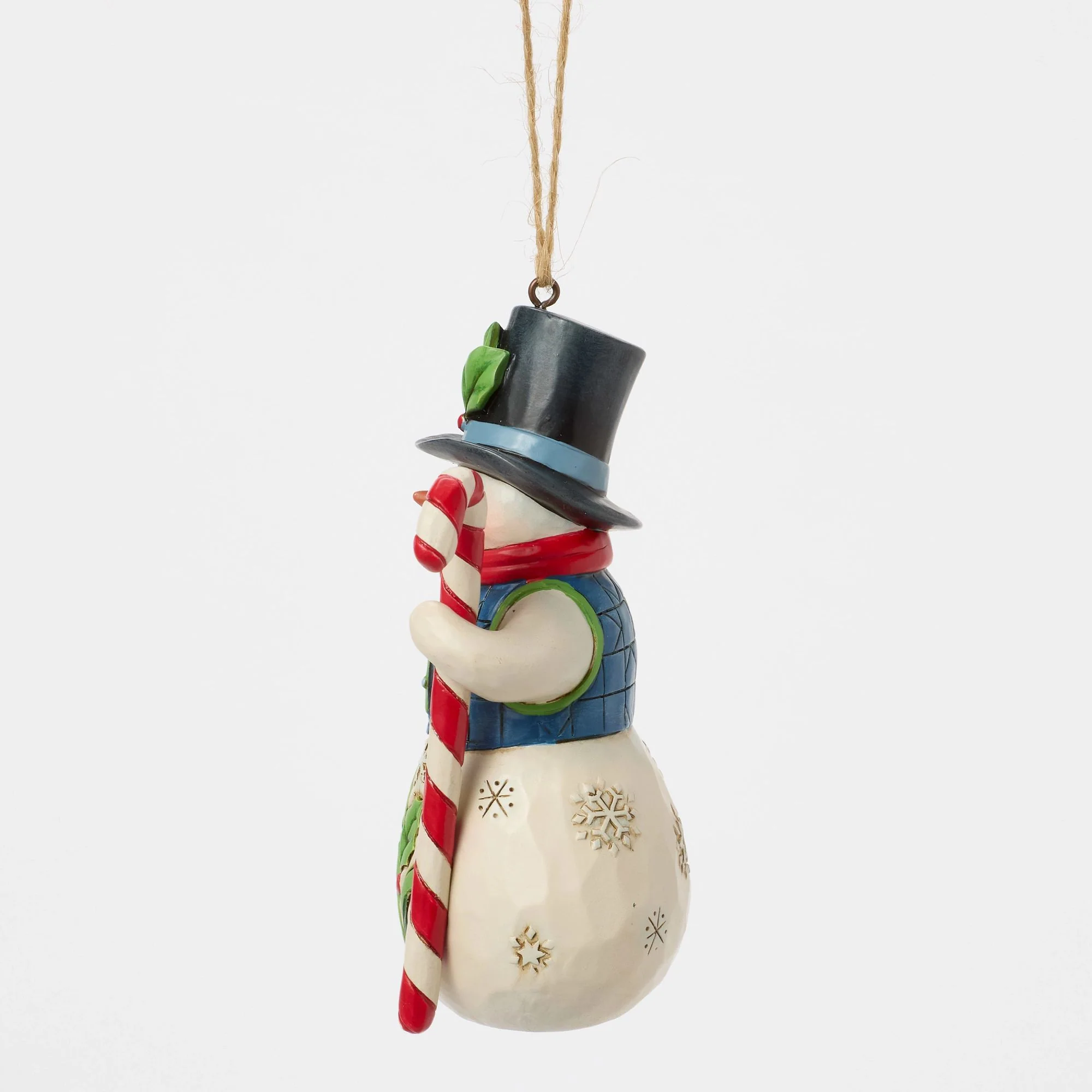Snowman with Candy Cane Orn - Image 2