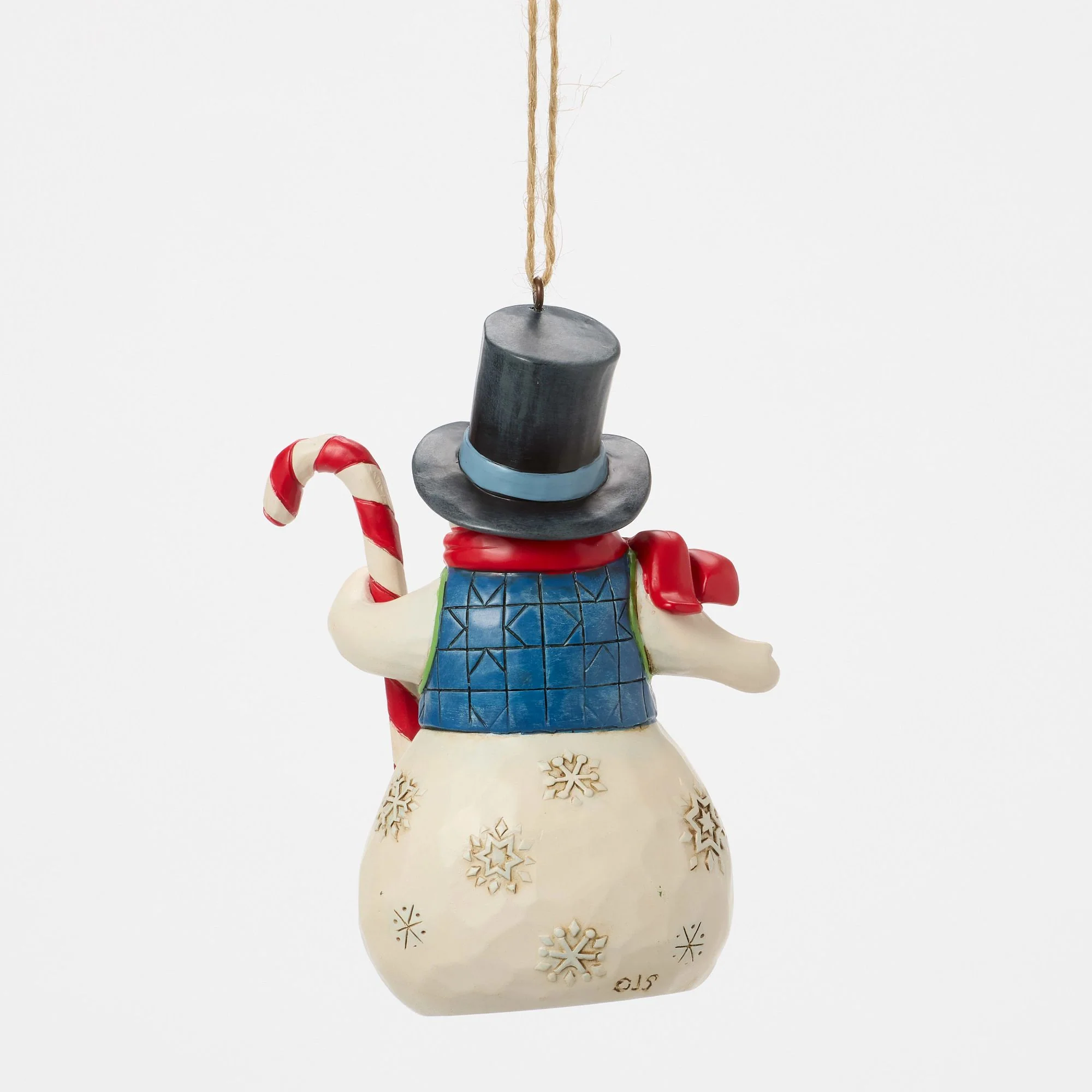 Snowman with Candy Cane Orn - Image 3
