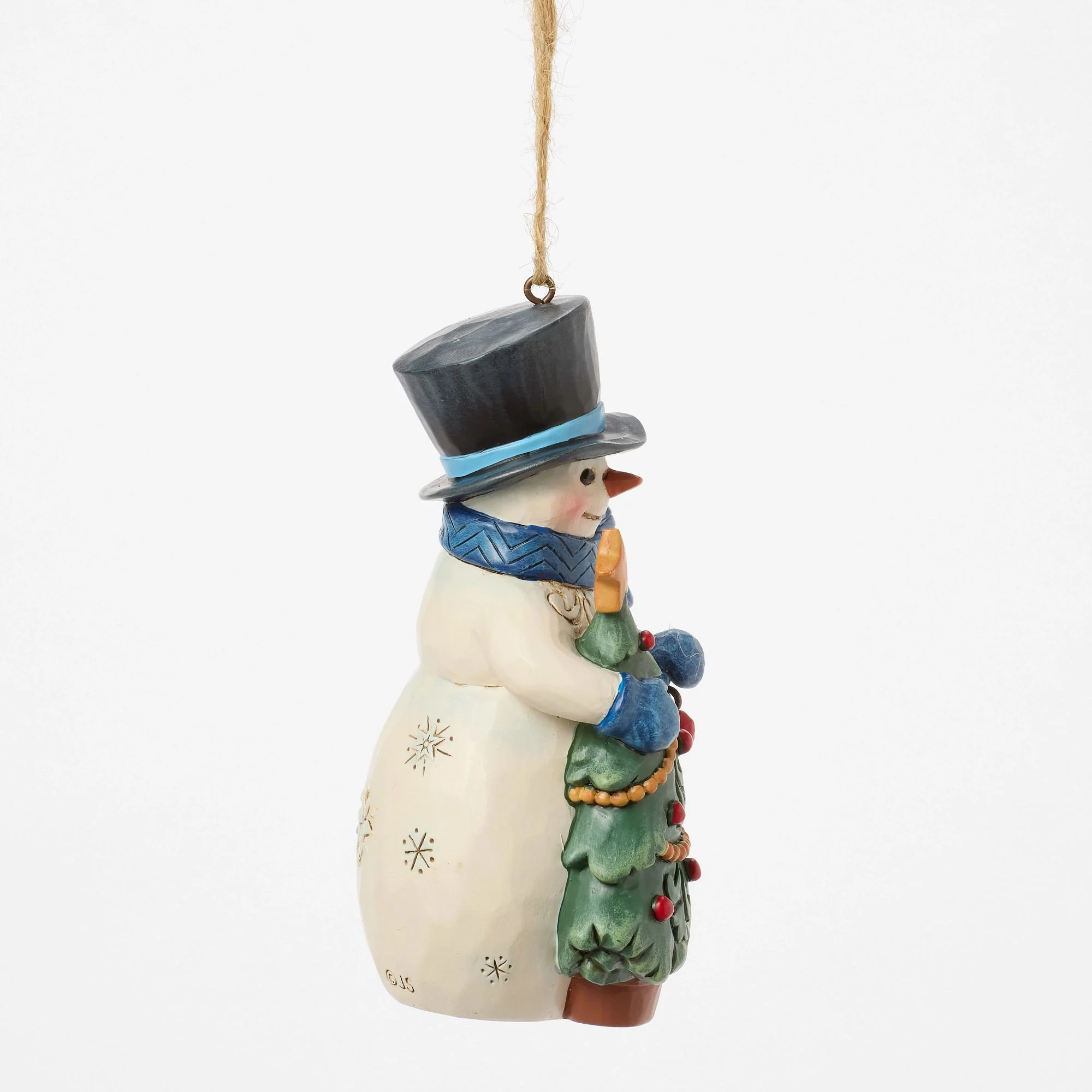 Snowman with Tree Ornament - Image 5