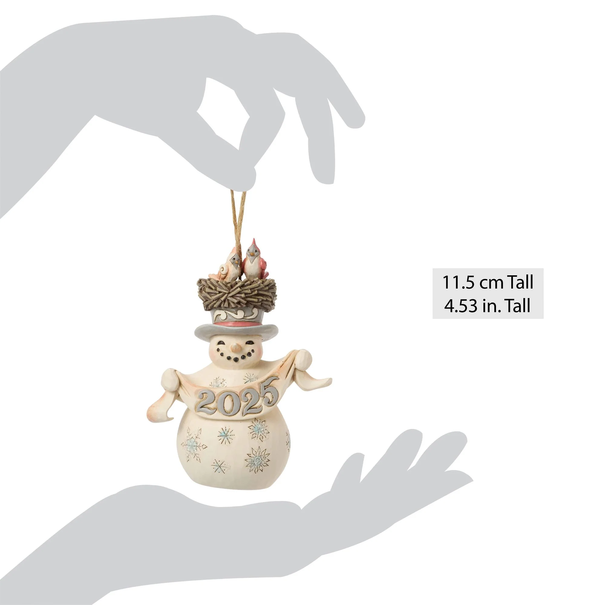Wdlnd Dated 2025 Snowman Orn - Image 4