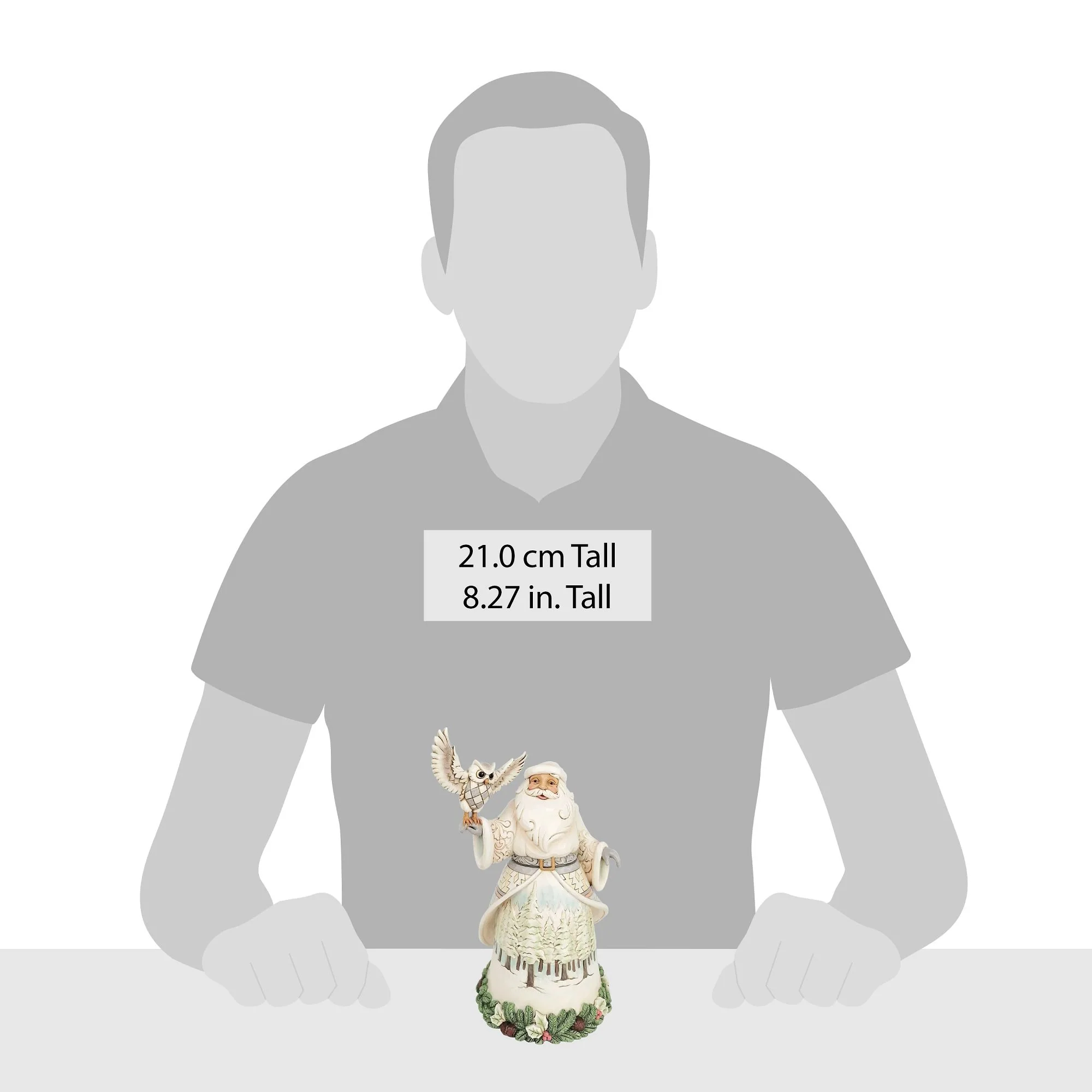 Wdlnd Santa with Owl Figurine - Image 4