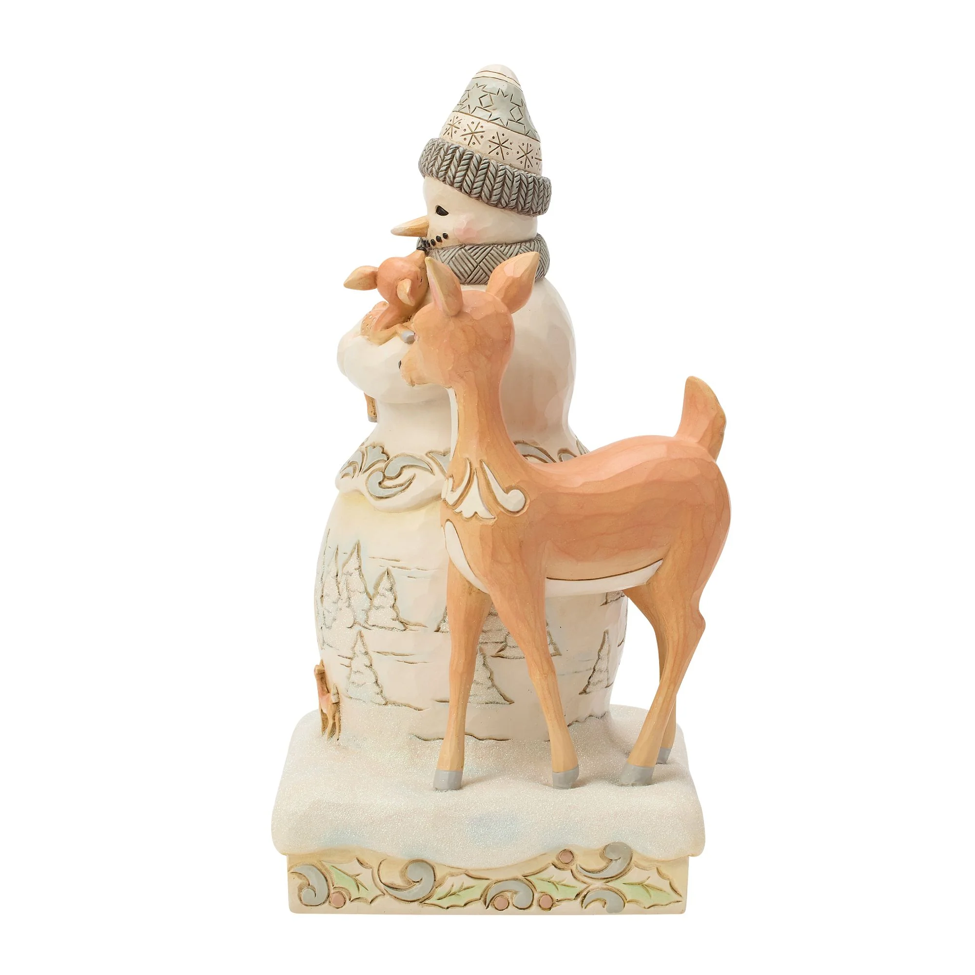 Wdlnd Snowman Holding a Fawn - Image 3